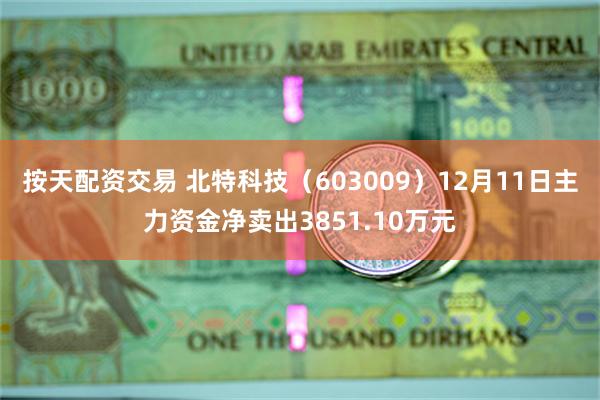 按天配资交易 北特科技（603009）12月11日主力资金净卖出3851.10万元