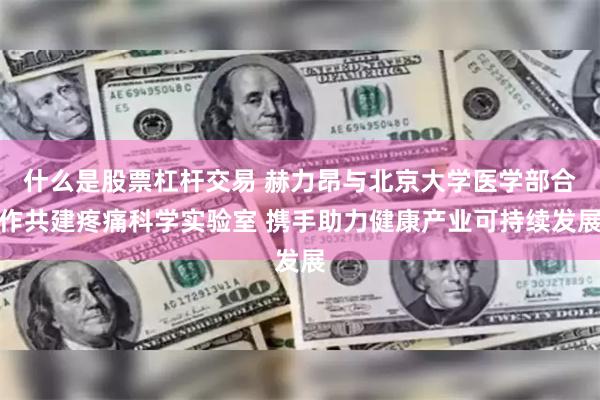 什么是股票杠杆交易 赫力昂与北京大学医学部合作共建疼痛科学实验室 携手助力健康产业可持续发展