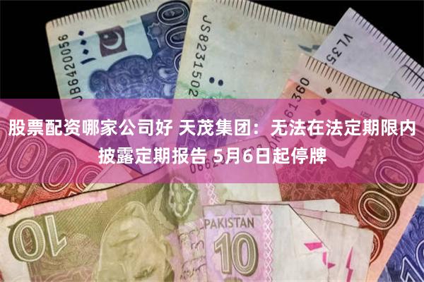 股票配资哪家公司好 天茂集团：无法在法定期限内披露定期报告 5月6日起停牌