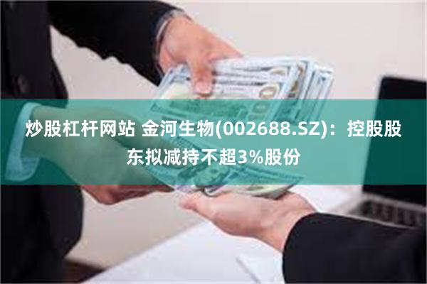炒股杠杆网站 金河生物(002688.SZ)：控股股东拟减持不超3%股份