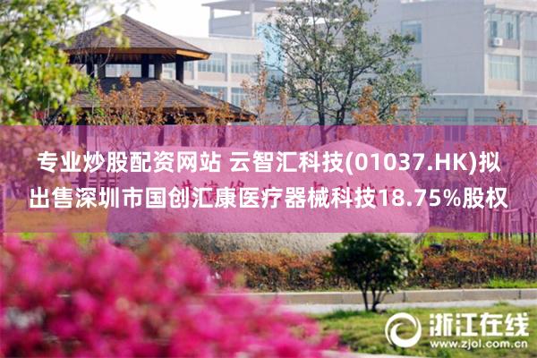 专业炒股配资网站 云智汇科技(01037.HK)拟出售深圳市国创汇康医疗器械科技18.75%股权