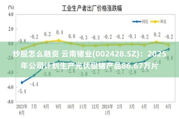 炒股怎么融资 云南锗业(002428.SZ)：2025年公司计划生产光伏级锗产品86.67万片
