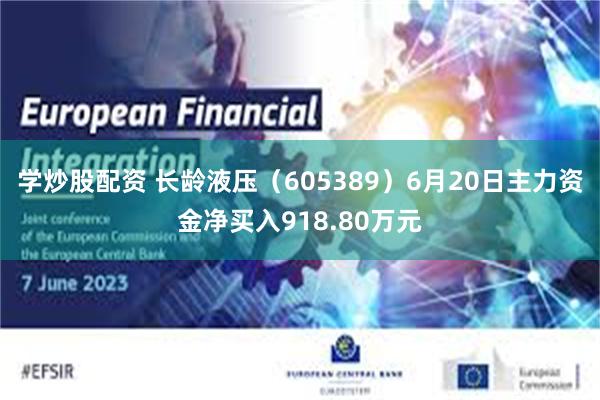 学炒股配资 长龄液压（605389）6月20日主力资金净买入918.80万元