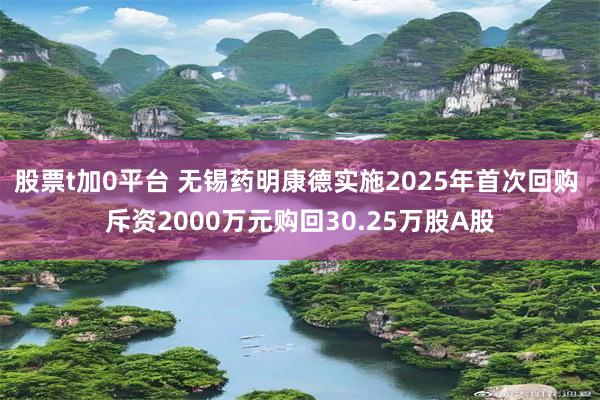 股票t加0平台 无锡药明康德实施2025年首次回购 斥资2000万元购回30.25万股A股
