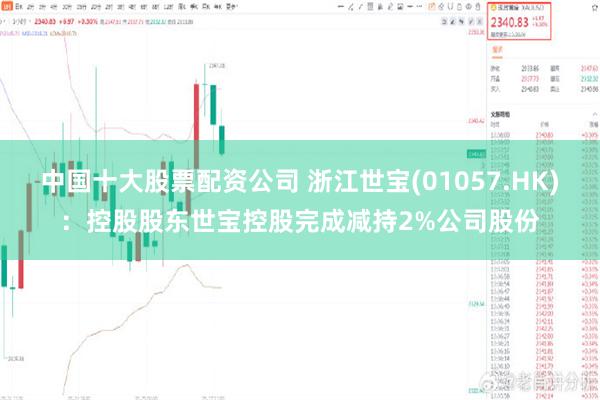 中国十大股票配资公司 浙江世宝(01057.HK)：控股股东世宝控股完成减持2%公司股份
