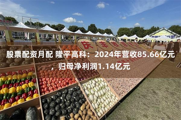 股票配资月配 隆平高科：2024年营收85.66亿元，归母净利润1.14亿元