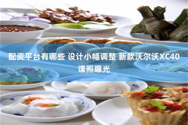 配资平台有哪些 设计小幅调整 新款沃尔沃XC40谍照曝光
