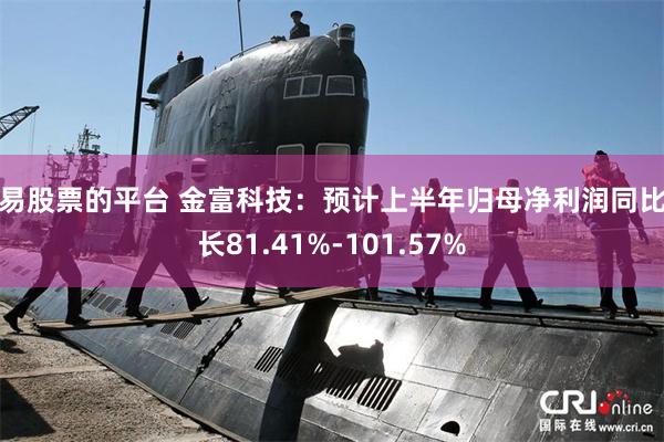 交易股票的平台 金富科技：预计上半年归母净利润同比增长81.41%-101.57%