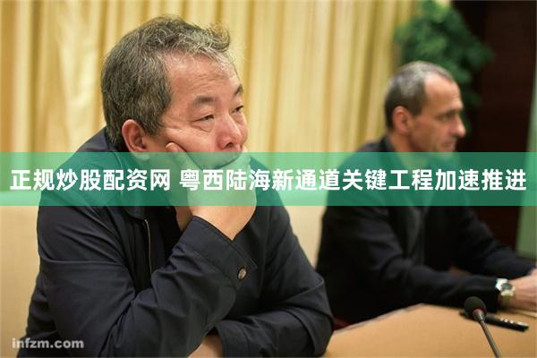 正规炒股配资网 粤西陆海新通道关键工程加速推进