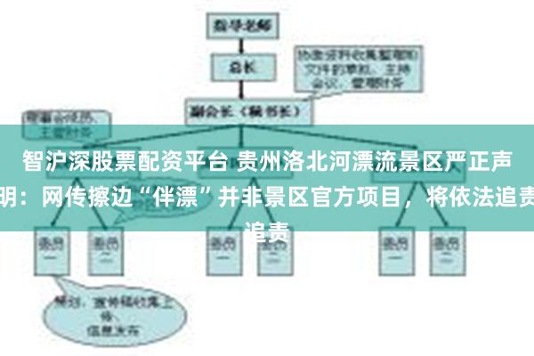 智沪深股票配资平台 贵州洛北河漂流景区严正声明：网传擦边“伴漂”并非景区官方项目，将依法追责