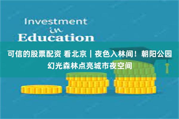 可信的股票配资 看北京｜夜色入林间！朝阳公园幻光森林点亮城市夜空间